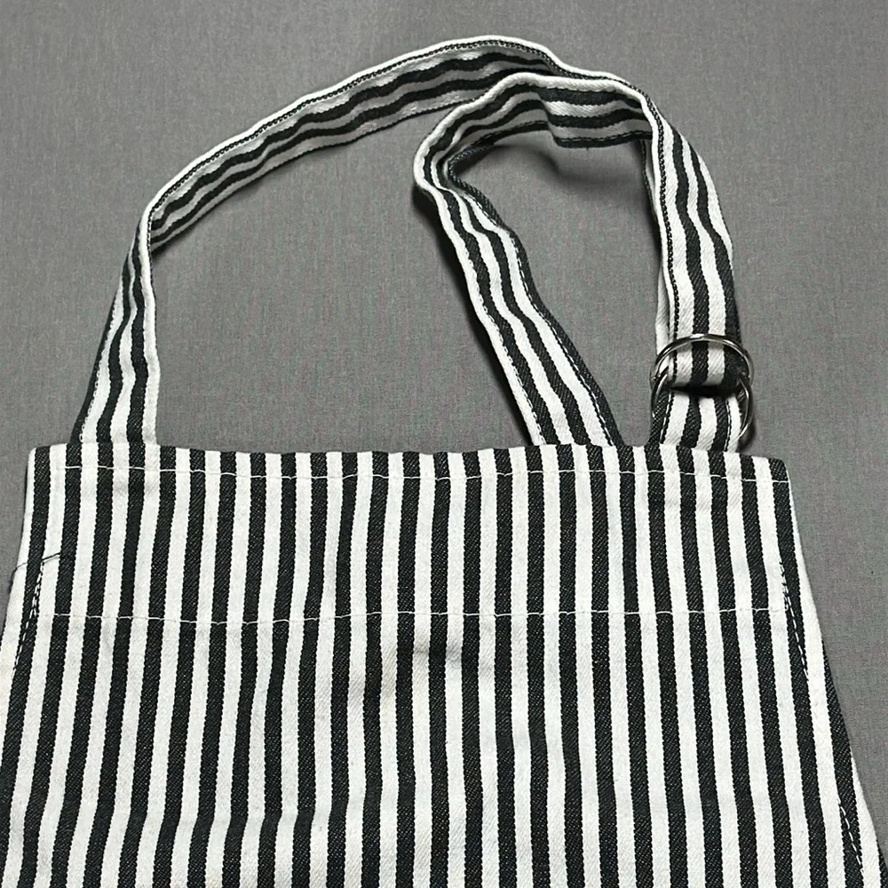 Now Designs Black and White Striped Apron